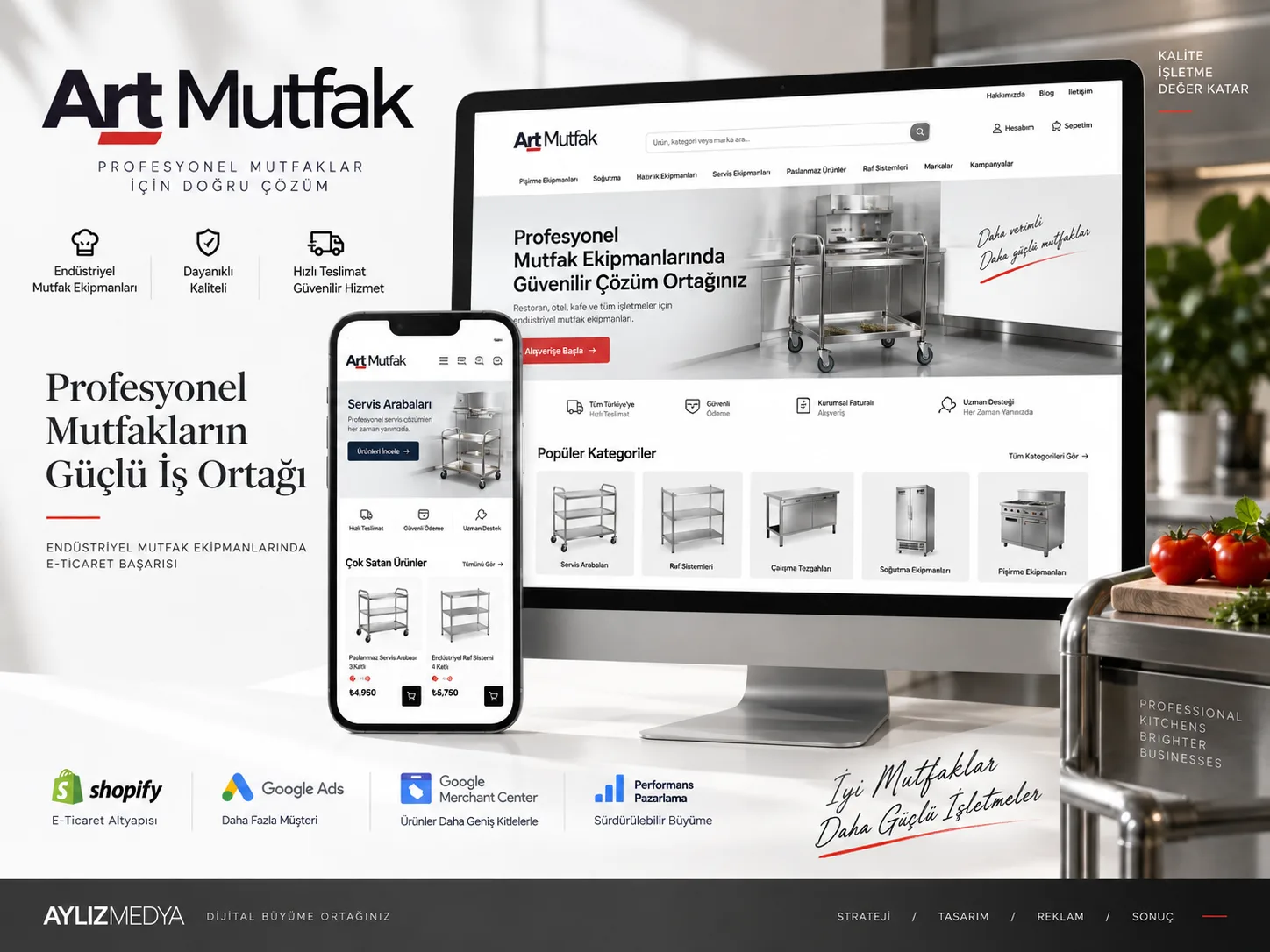 Art Endüstriyel Mutfak referans çalışması