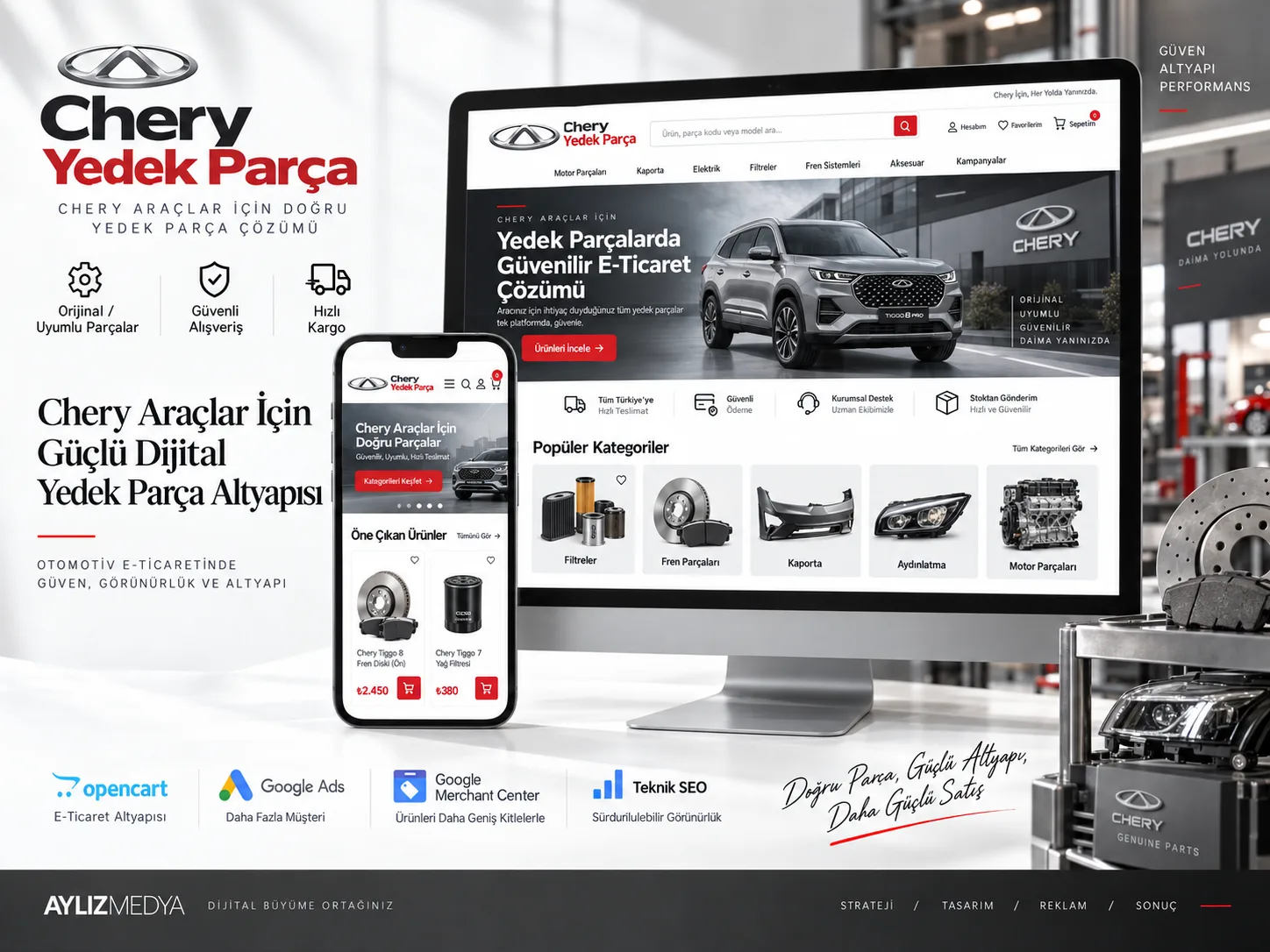 Chery Yedek Parça referans çalışması